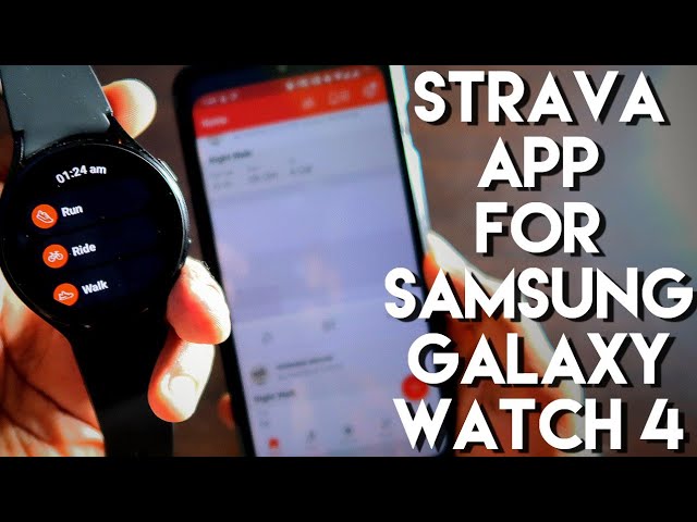 Connect #Strava App With #Samsung Galaxy Watch 4 to Sync Data Across Devices.