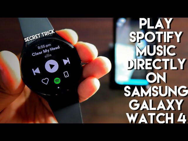 Play Spotify Music via Speaker in Samsung Galaxy Watch 4.