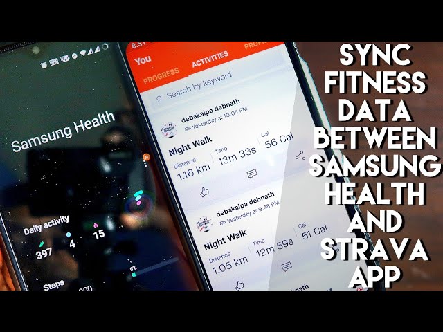 Sync Fitness Data Between #Strava App and Samsung Health App