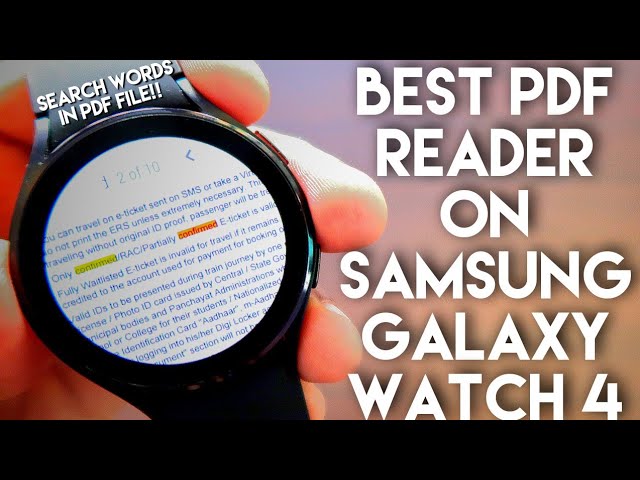 Pdf Reader for Samsung Galaxy Watch 4