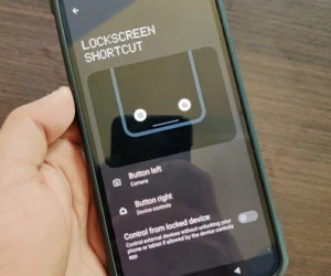 Lockscreen shortscuts in Nothing Phone 1