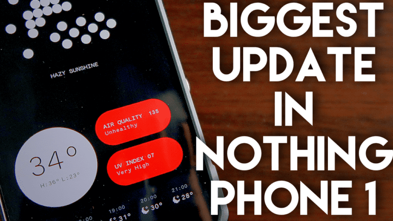 New Features are added after Android 13 update in the Nothing Phone 1.