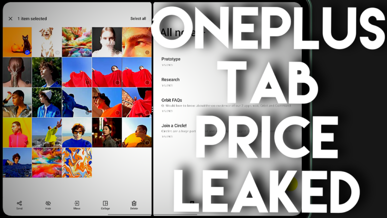 OnePlus Tab Indian Variant Price and availability dates leaked.