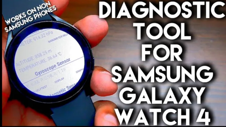 Hidden code to diagnose the Samsung Galaxy Watch 4.