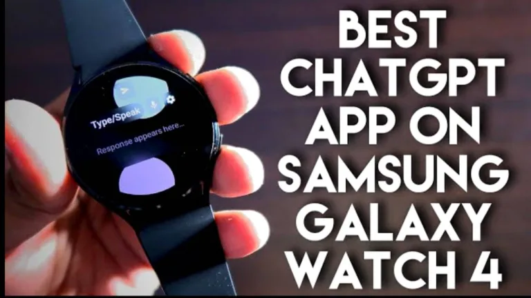 Finally, Users can access ChatGPT via Samsung Galaxy Watch 4