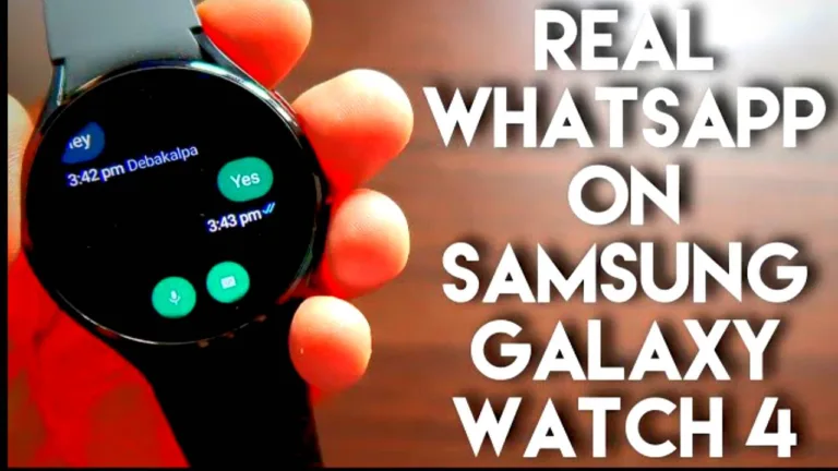Finally Real Whatsapp App is released for Samsung Galaxy Watch 4/5.