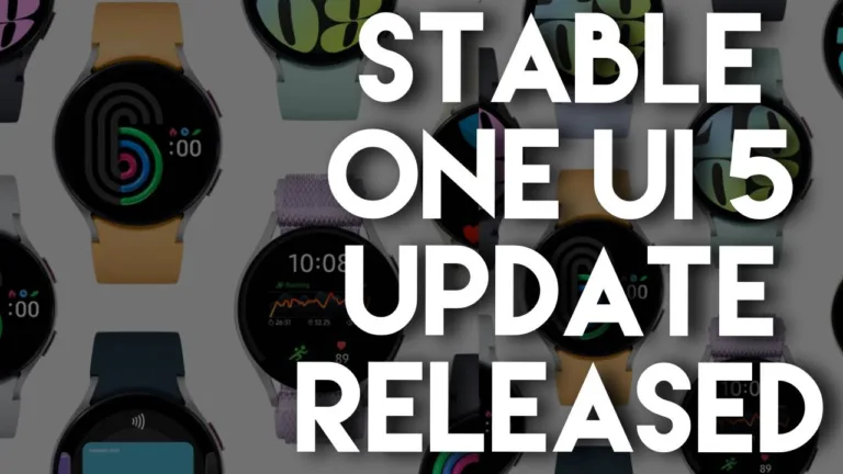 Stable One UI 5 Watch OS Update Released for Samsung Watches