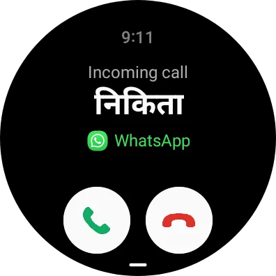 Whatsapp calling on Samsung Galaxy Watch 4