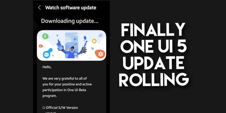 One UI 5 Update is finally rolling out for Samsung Galaxy Watch 4
