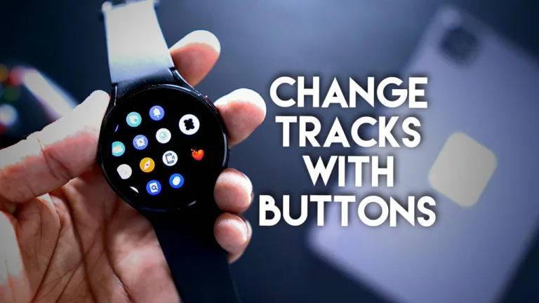 Control Music with Physical Buttons on Samsung Galaxy Watch 4.