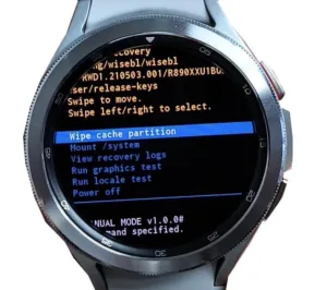 WIPE DATA partition of Samsung Galaxy Watch